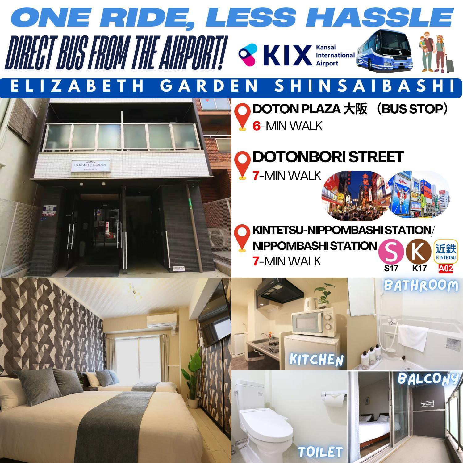 Elizabeth Garden Shinsaibashi Osaka Exterior foto